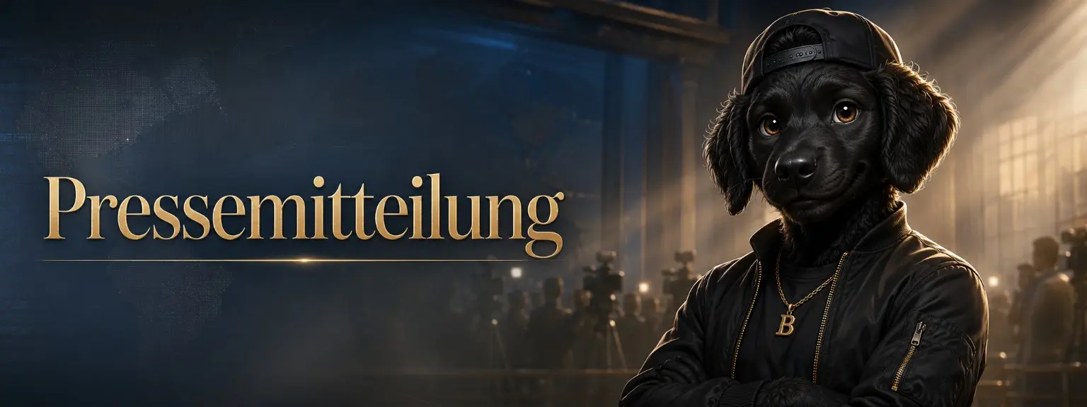 Pressemitteilung – Benji als Pressesprecher vor Kameras
